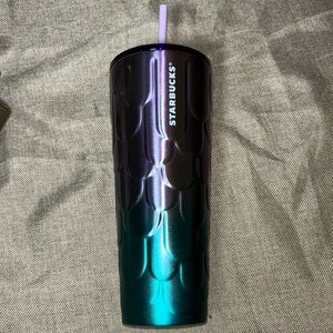 STARBUCKS 2023 Spring Purple Twilight Ombre Mermaid Scales Stainless Tumbler Cup